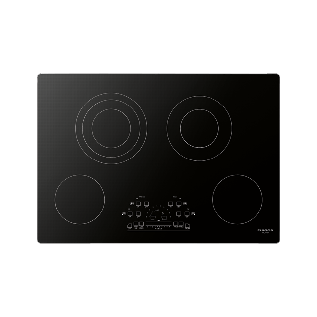 30" INDUCTION COOKTOP WITH BRUSHED ALUMINUM TRIM Fulgor Milano
